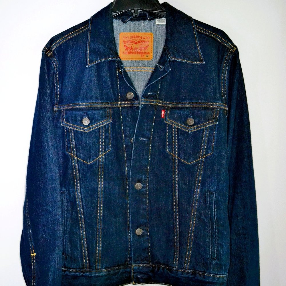 Levi's Denim Jacket for Men Dark Navy Medium